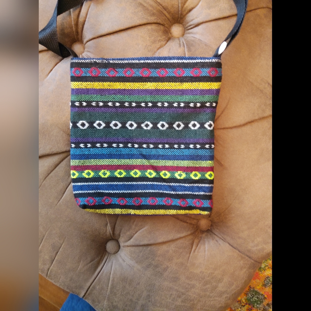 Colorful Hummingbird Adjustable Strap Bag - Multicolor - Picture 4 of 6